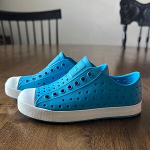 Blue Kids Slip-On Native Shoes